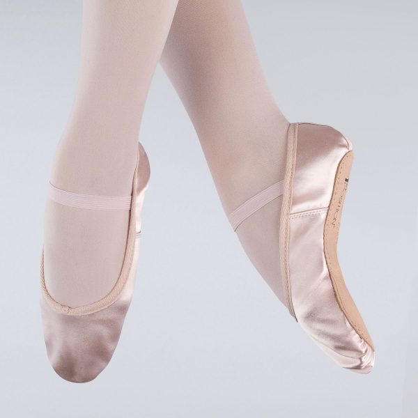 brighton ballet school 1st position satin ballet shoe
