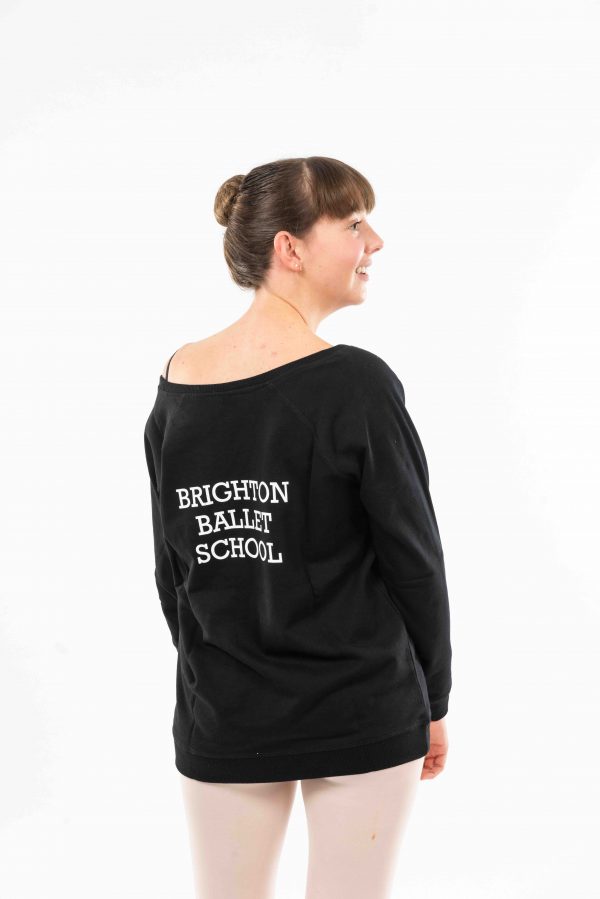 Brighton Ballet School Boatneck sweatshirt black