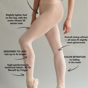 brighton ballet school imperfect pointes tights